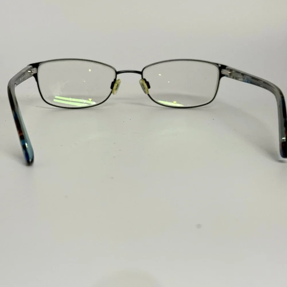 Bebe BB5144‎ Jet Black Blue Tortoise Rectangular Eyeglasses Frames 51-17-135